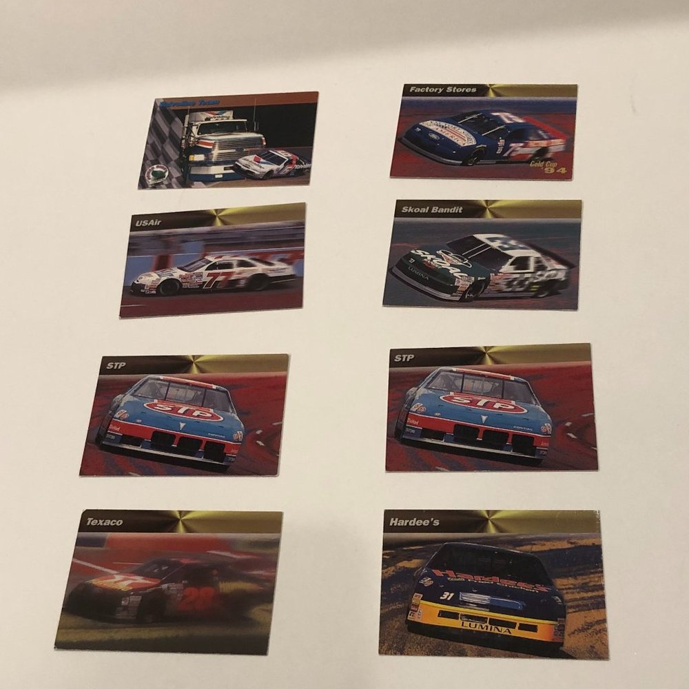 Lot of Eight Nascar Trading Cards